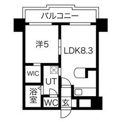 クラッセ近代美術館北の物件間取画像